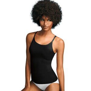 #1108 Maidenform Flexees Long Length Shaping Cool Comfort Camisole in Black